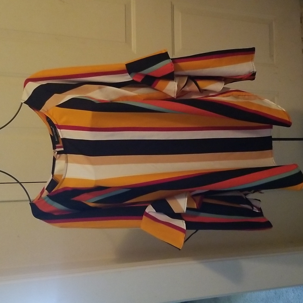 Ashley Stewart 20 multi colored top